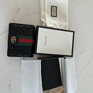 Limited Edition Gucci Ophidia Bi-fold Wallet with floral inner lining: UNUSED